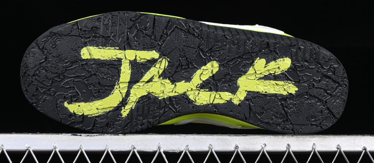 Travis Scott x Jordan Cut The Check Nice Kicks Fluorescent Green review Victoria P. 02