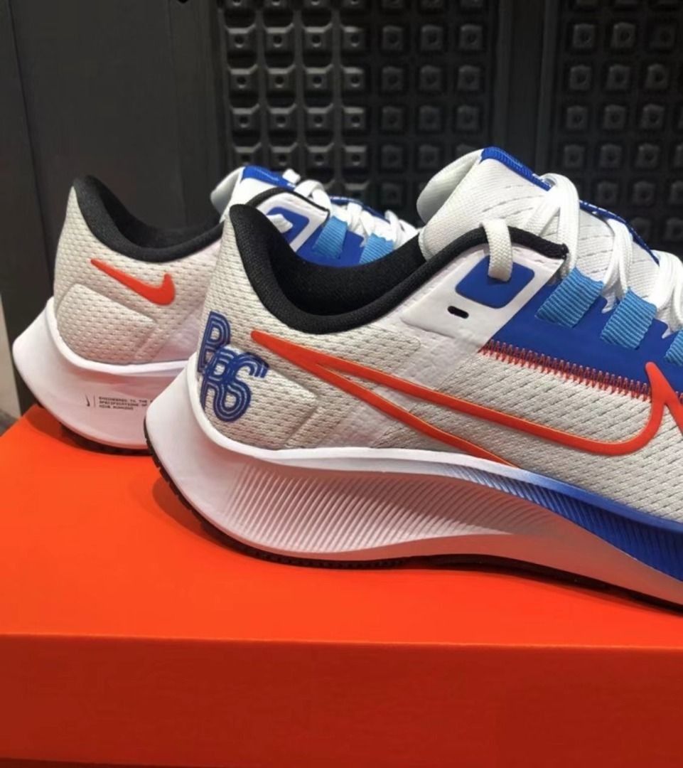 Nike AIR ZOOM PEGASUS 38 White Blue Orange review Emma 02