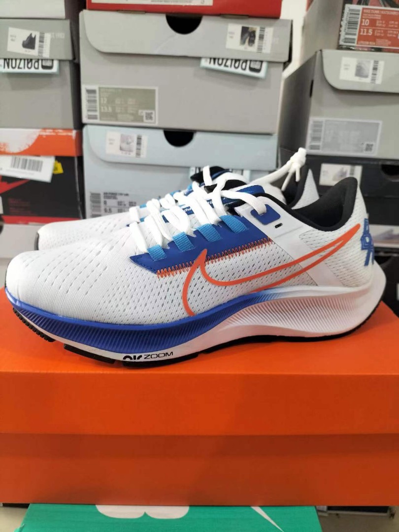 Nike AIR ZOOM PEGASUS 38 White Blue Orange review Alexis