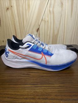 Nike AIR ZOOM PEGASUS 38 White Blue Orange review Chloe 03