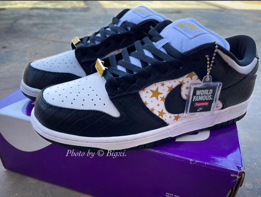 OG Supreme x Nike SB Dunk Low “Black Stars” review SsimpSlayerr