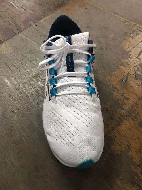 Nike AIR ZOOM PEGASUS 38 White Blue Tail review 