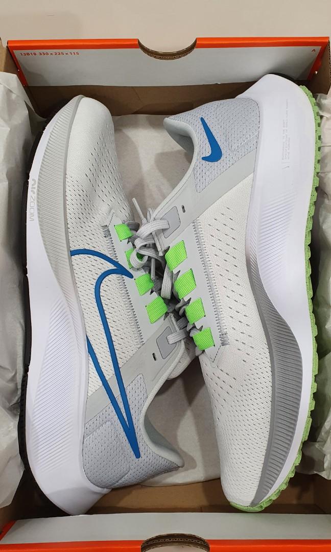  Nike AIR ZOOM PEGASUS 38 White Green Blue Tick review Lauren