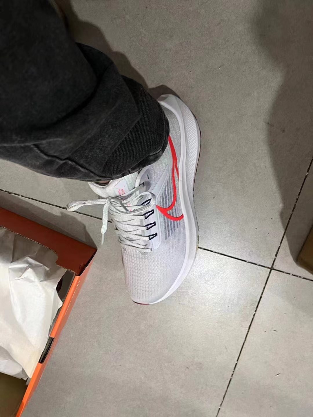 Nike Air Zoom Pegasus 39 Grey Bright Crimson review Lauren