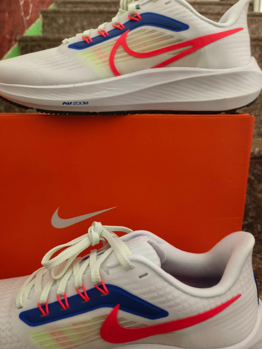 Nike Air Zoom Pegasus 39 White Blue Red-7 review Haley 02