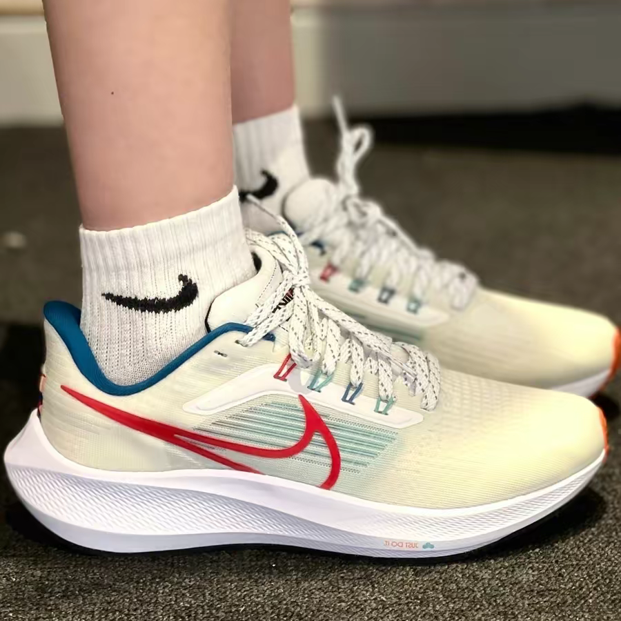 Nike Air Zoom Pegasus 39 White Blue Red review Grace 01
