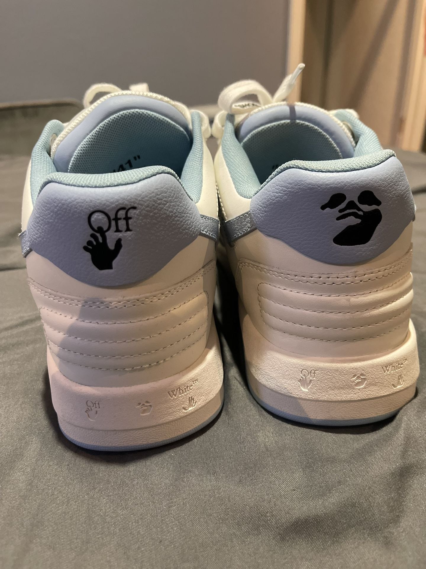 OFF-WHITE Out Of Office Sky Blue And White review Michelle cote 01