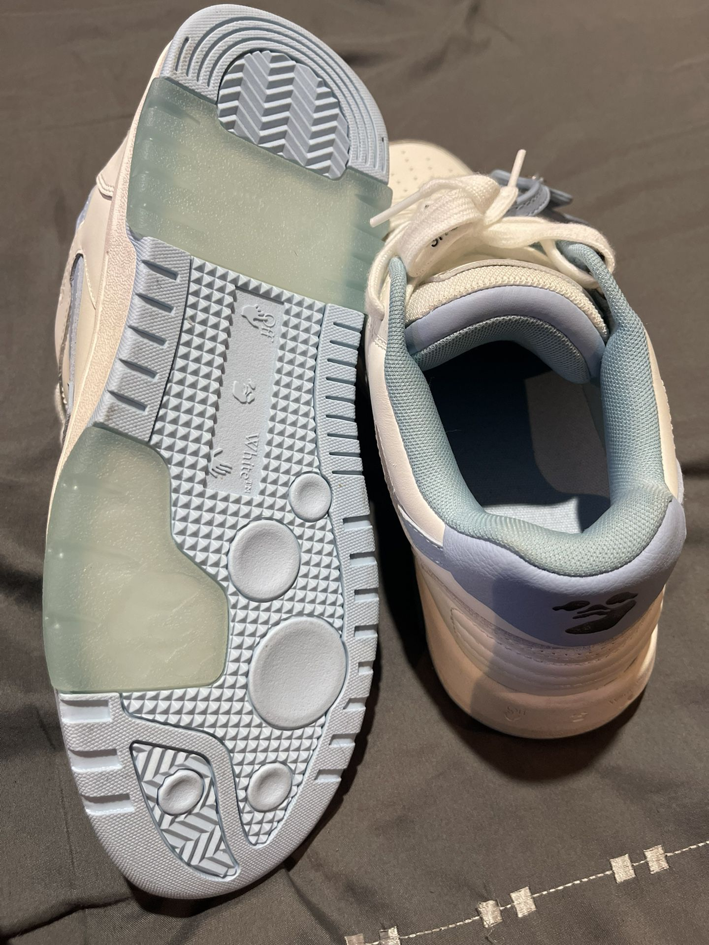 OFF-WHITE Out Of Office Sky Blue And White review Michelle cote 03