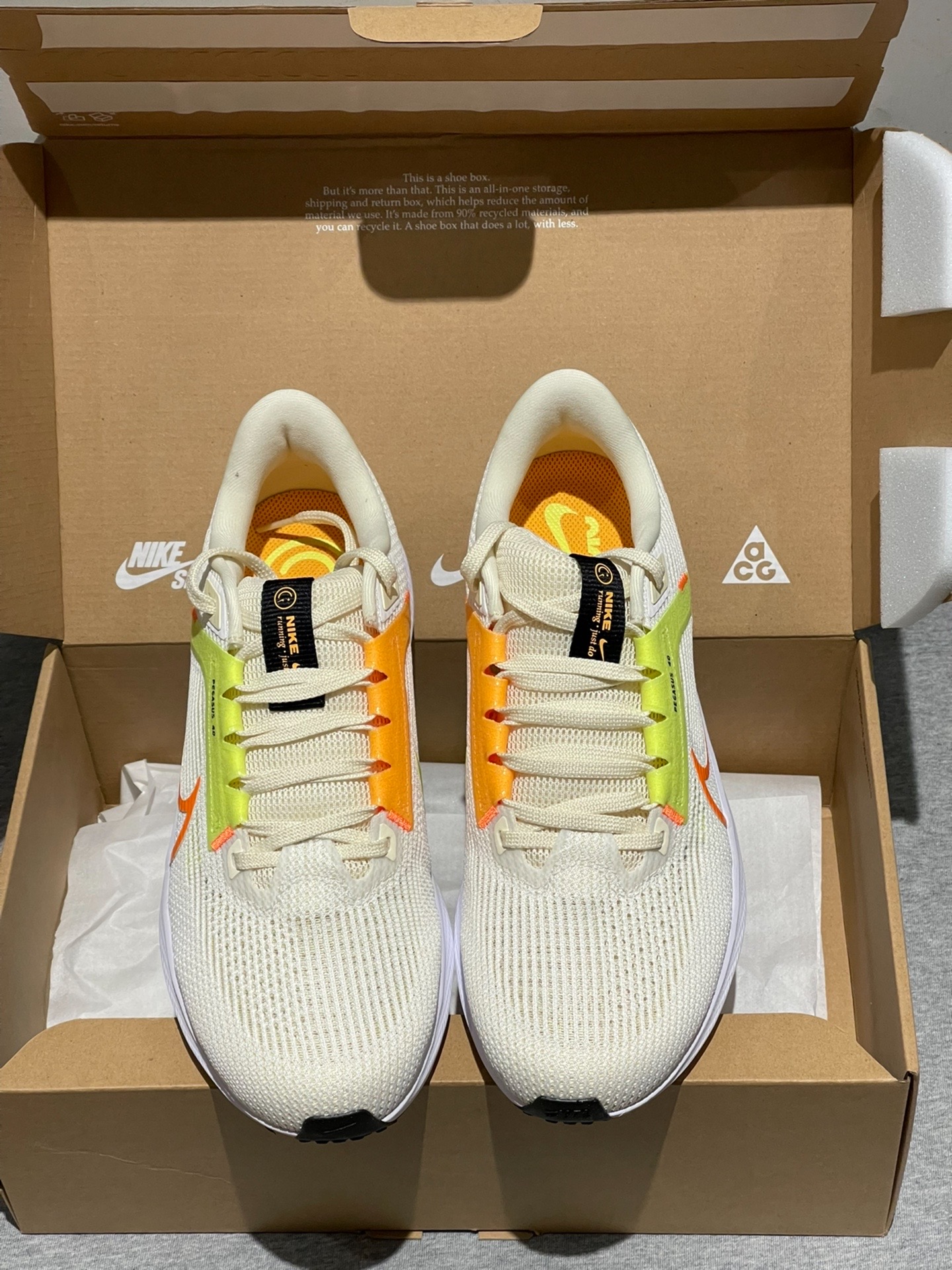 Nike Air Zoom Pegasus 40 White Yellow review Morgan 03