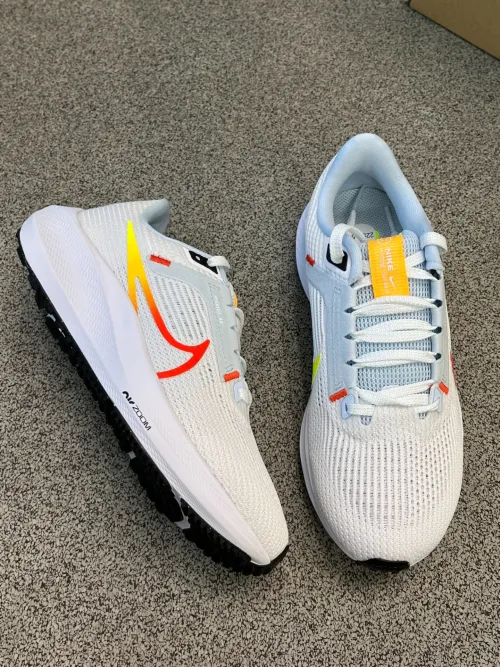 Nike Air Zoom Pegasus 40 White Blue Orange review 