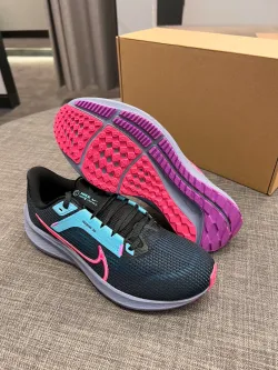 Nike Air Zoom Pegasus 40 Black Pink Blue review Jamie 03