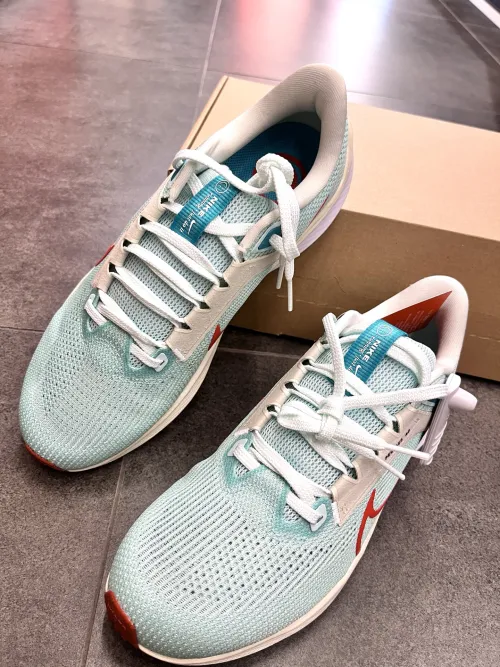 Nike Air Zoom Pegasus 40 Light Green Orange review 