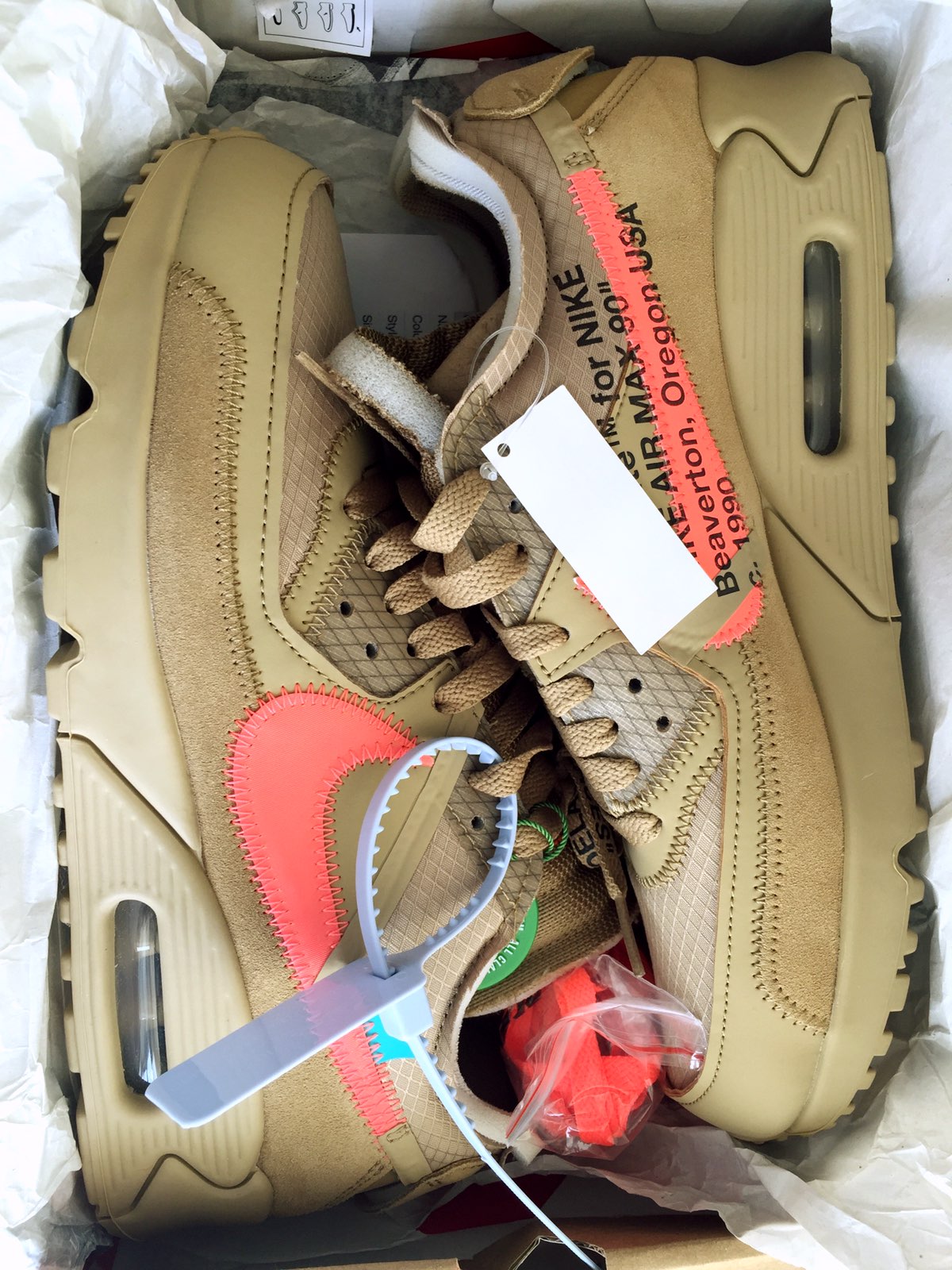 Off-White x Nike Air Max 90 “Desert Ore” review Jamie