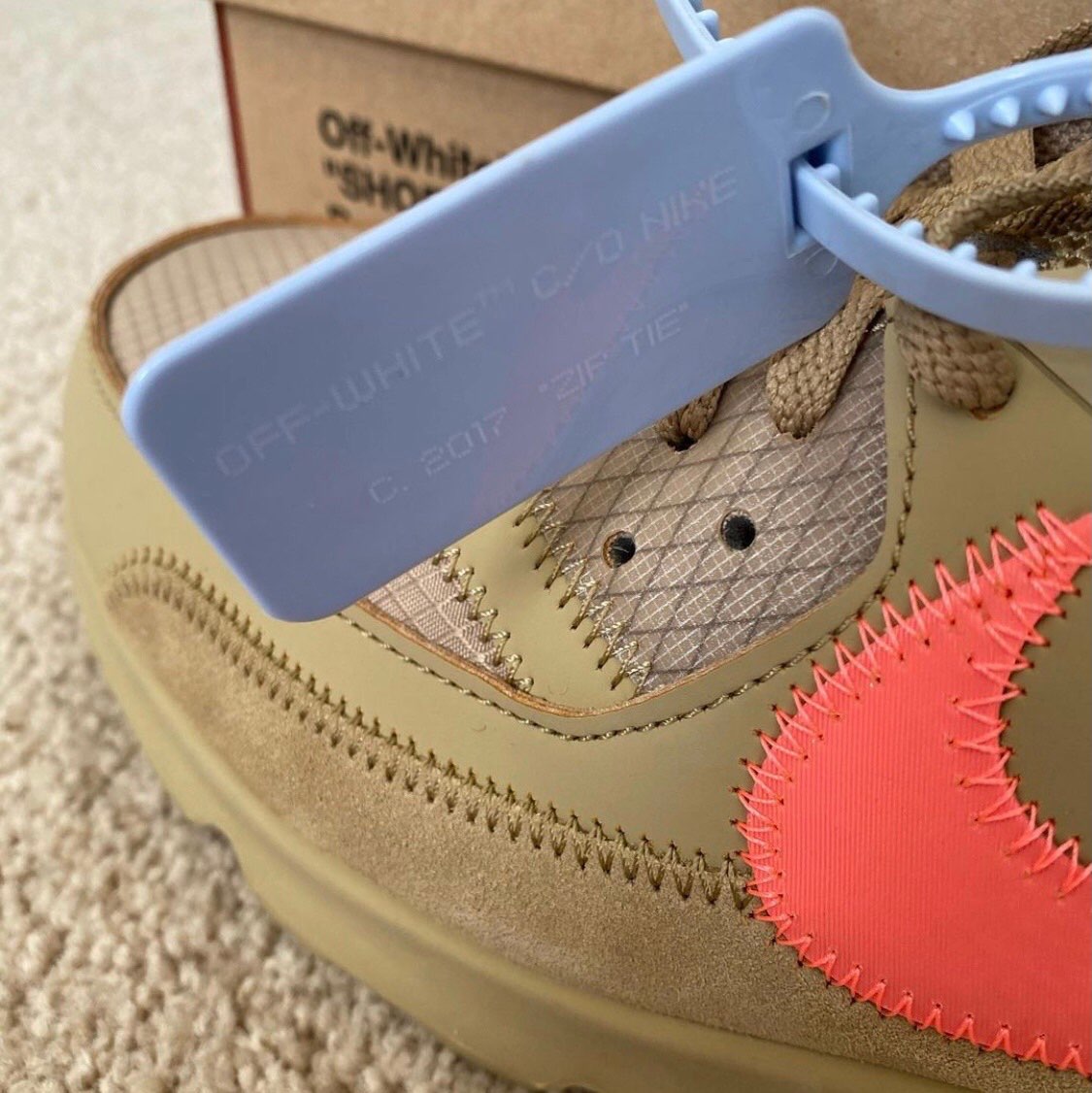 Off-White x Nike Air Max 90 “Desert Ore” review Alex 04