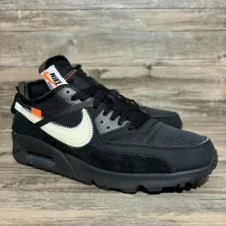 Off-White x Nike Air Max 90 All Black review Cameron 01