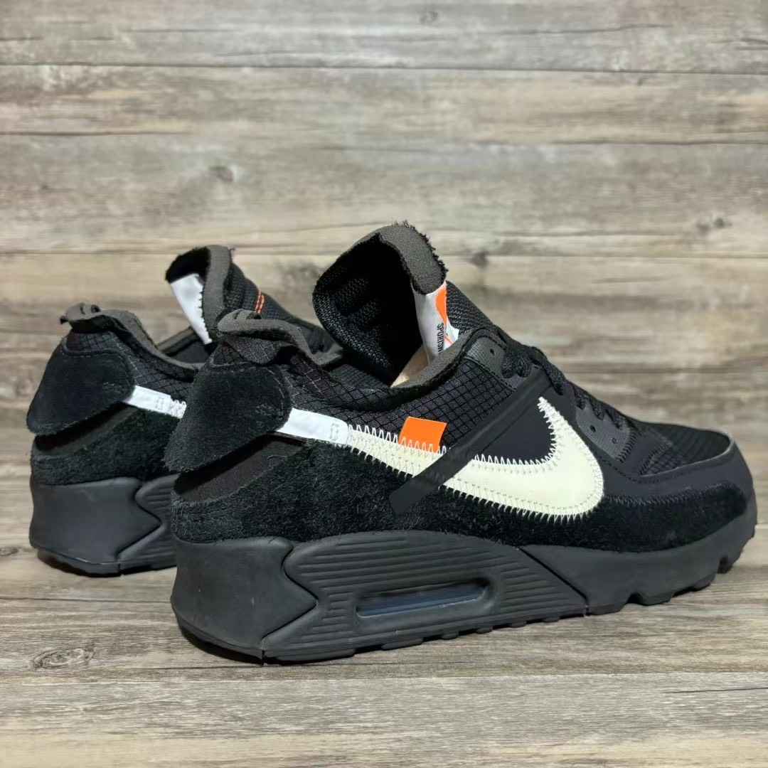 Off-White x Nike Air Max 90 All Black review Cameron 02