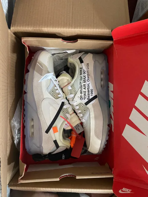 Off-White x Nike Air Max 90 All White review 
