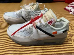 Off-White x Nike Air Max 90 All White review Brandon 01