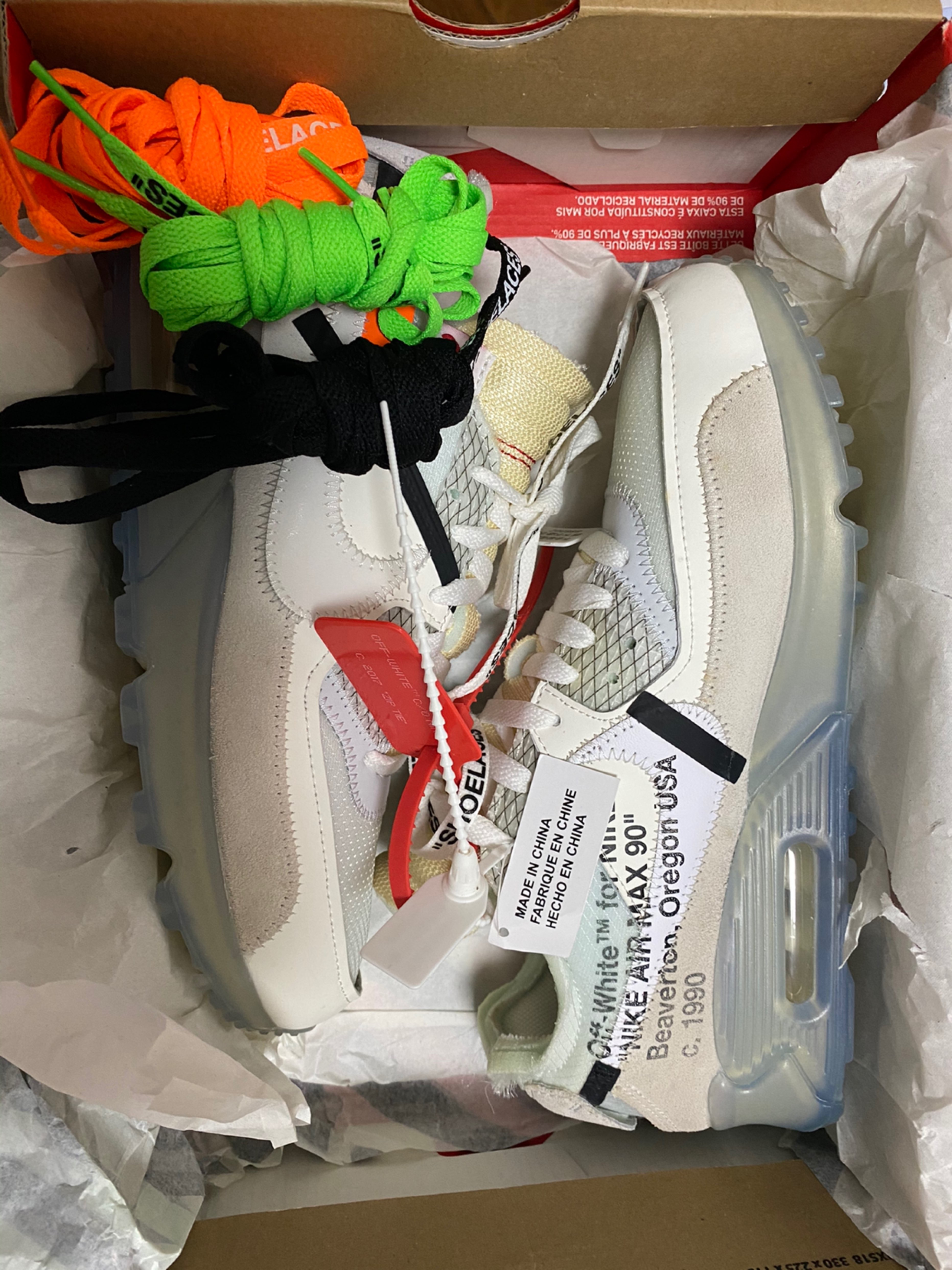 Off-White x Nike Air Max 90 All White review Grace