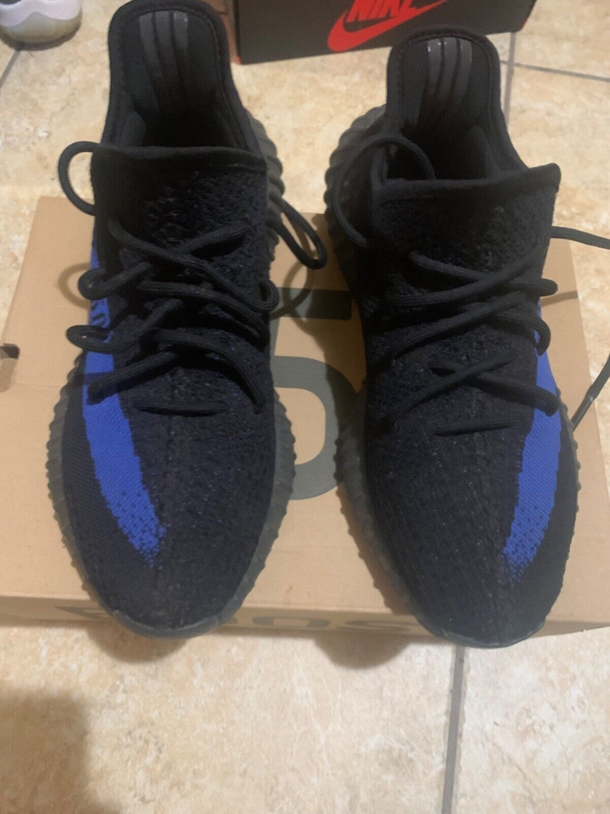 AH Adidas Yeezy Boost 350 V2 Black Blue review Trey Clark 01