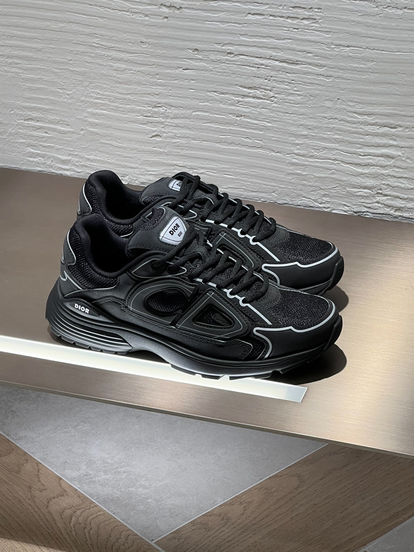 Dior Light Grey 'B30' Sneakers New Reflective review 0