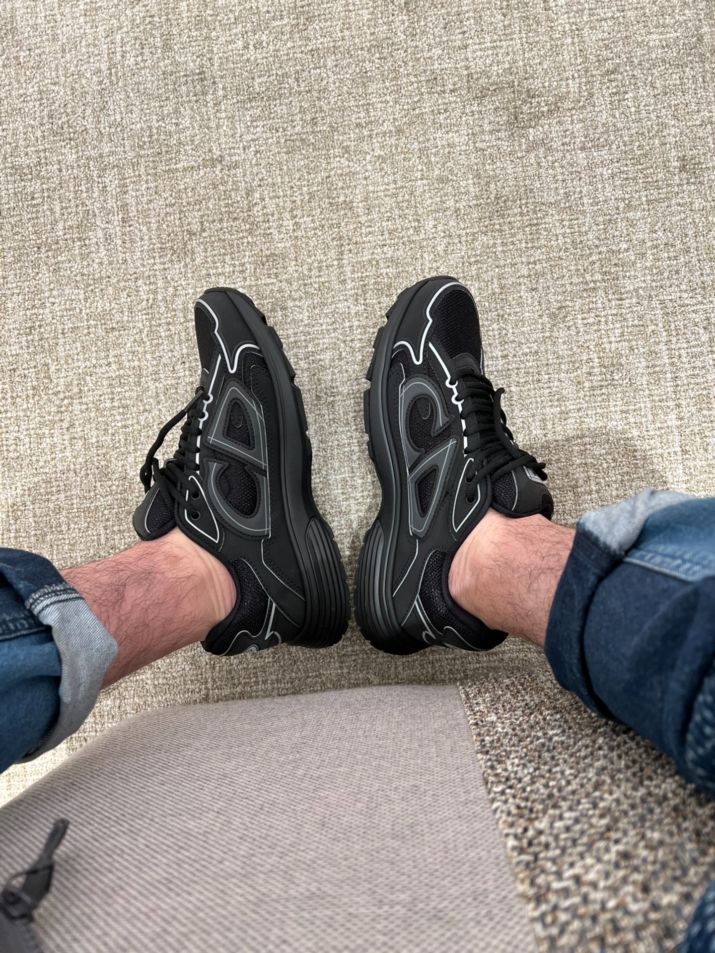 Dior Light Grey 'B30' Sneakers New Reflective review 1