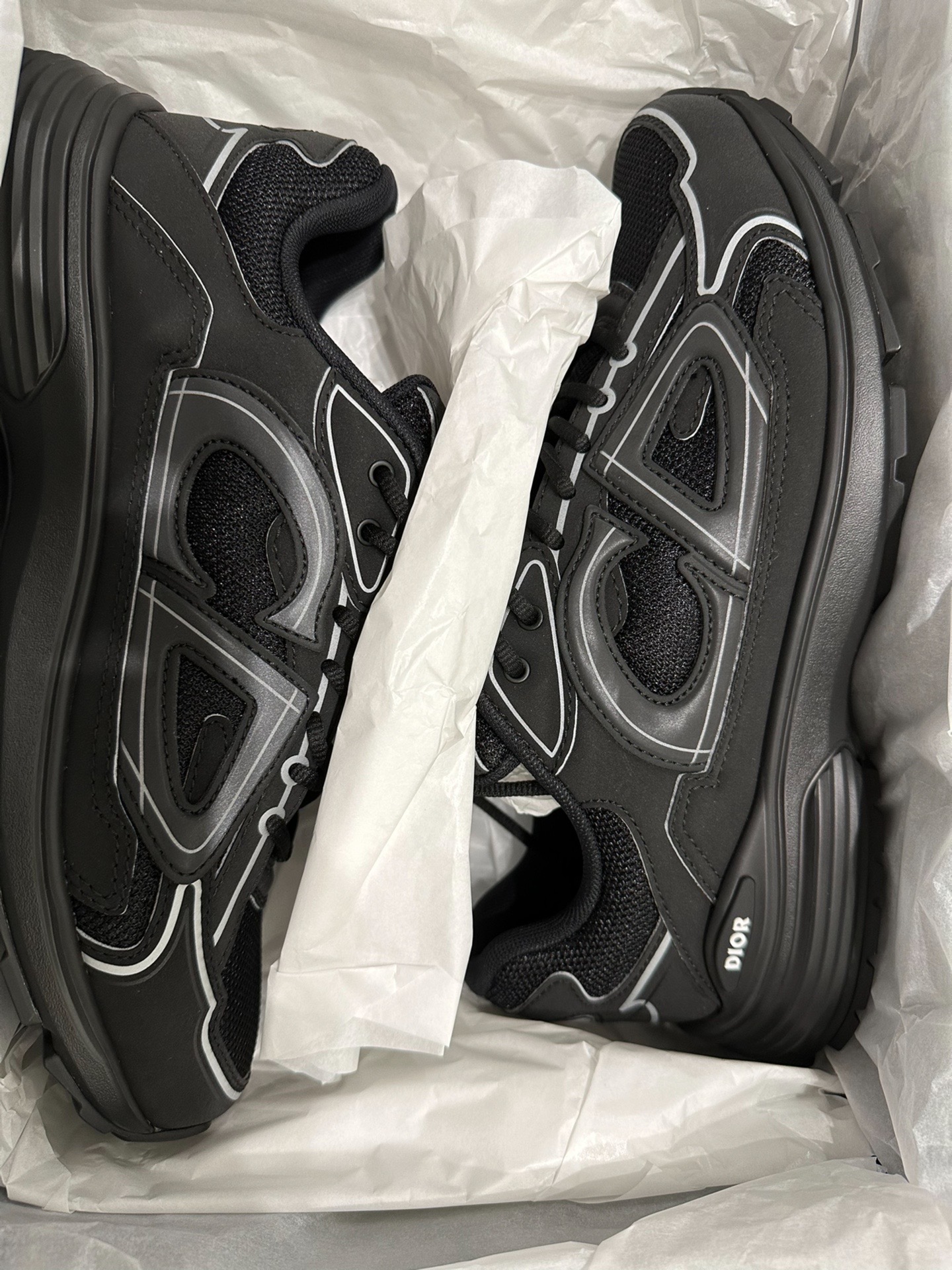 Dior Light Grey 'B30' Sneakers New Reflective review 0