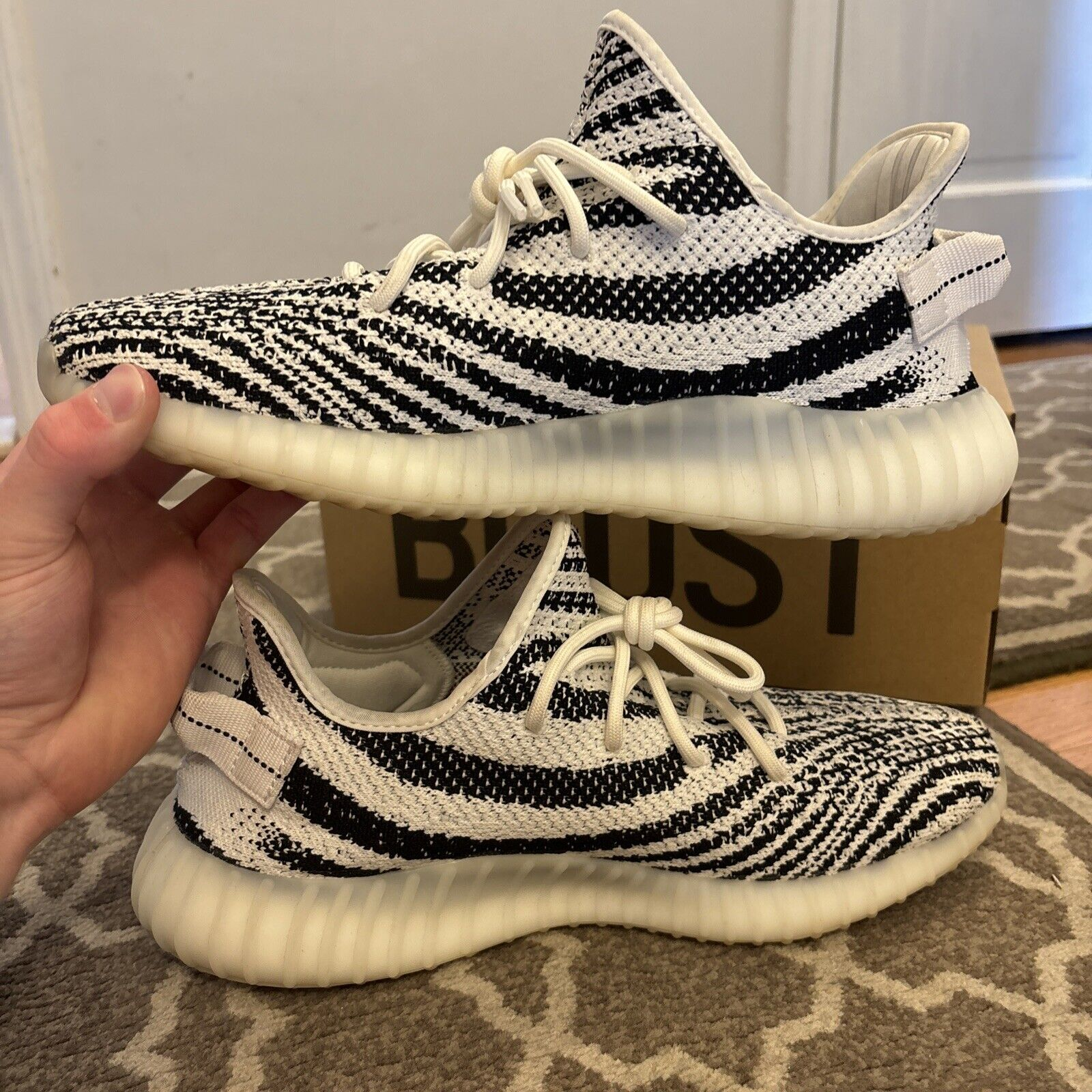 HK Adidas Yeezy Boost 350 V2 Zebra review Shawn johnson Sr. 01