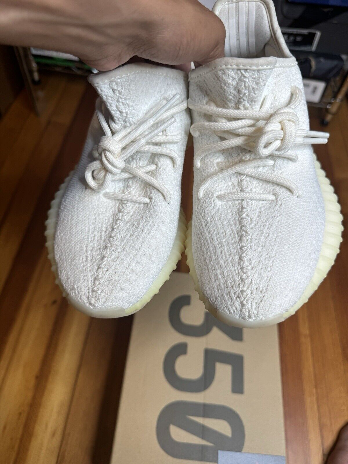 HK Adidas Yeezy Boost 350 V2 Cream White review Charlene I