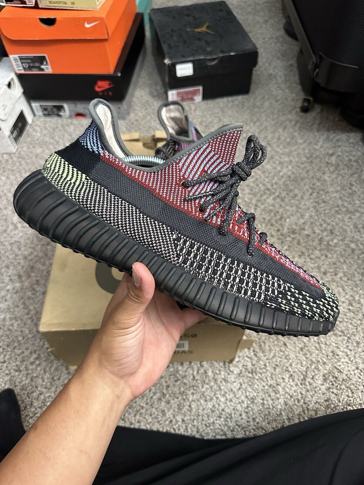 AH Adidas Yeezy Boost 350 V2 “Yecheil Reflective” Real Boost review Meagan Rekowski 02