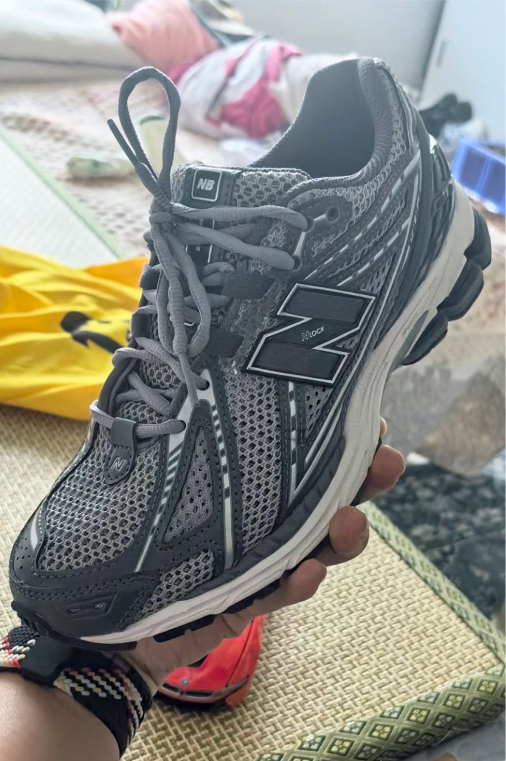 NEW BALANCE White Silver Grey RJS review Matt