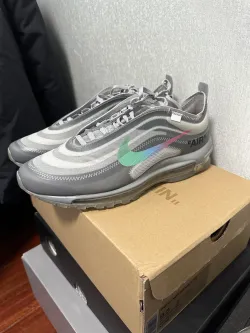 OFF WHITE X Nike Air Max 97 “Wolf Grey Menta” review Lisa