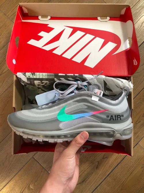OFF WHITE X Nike Air Max 97 “Wolf Grey Menta” review 