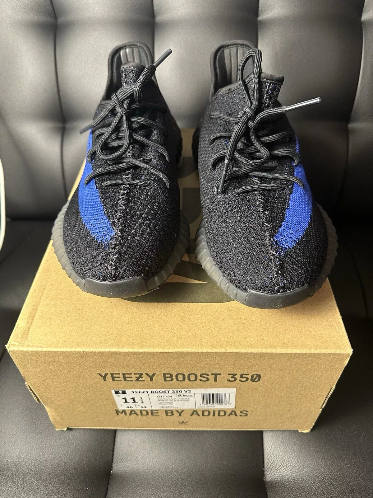 HK Adidas Yeezy Boost 350 V2 Black Blue review Felipe Contreras 02