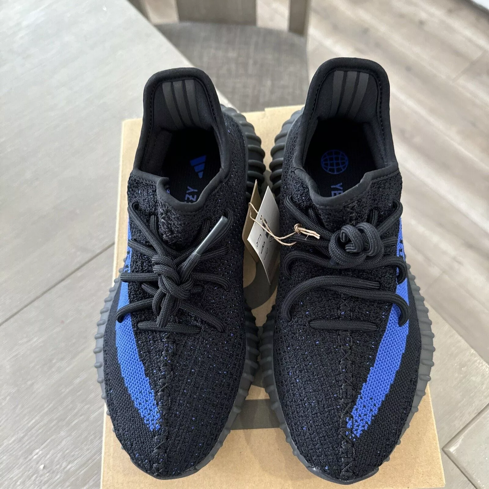 HK Adidas Yeezy Boost 350 V2 Black Blue review Anna Brabec 02