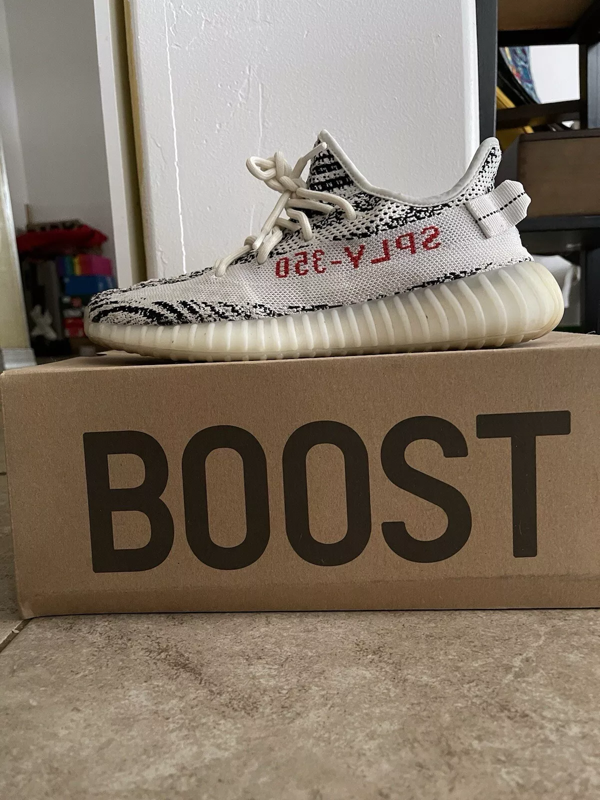 AH Adidas Yeezy Boost 350 V2 Zebra Real Boost review Violet 01