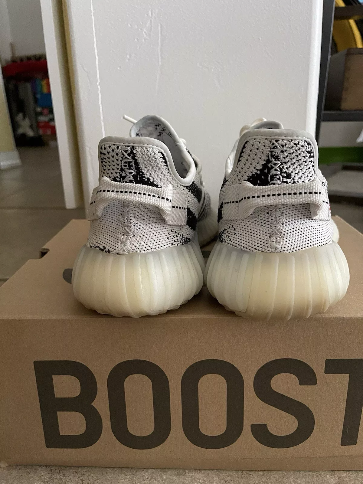 AH Adidas Yeezy Boost 350 V2 Zebra Real Boost review Violet 02