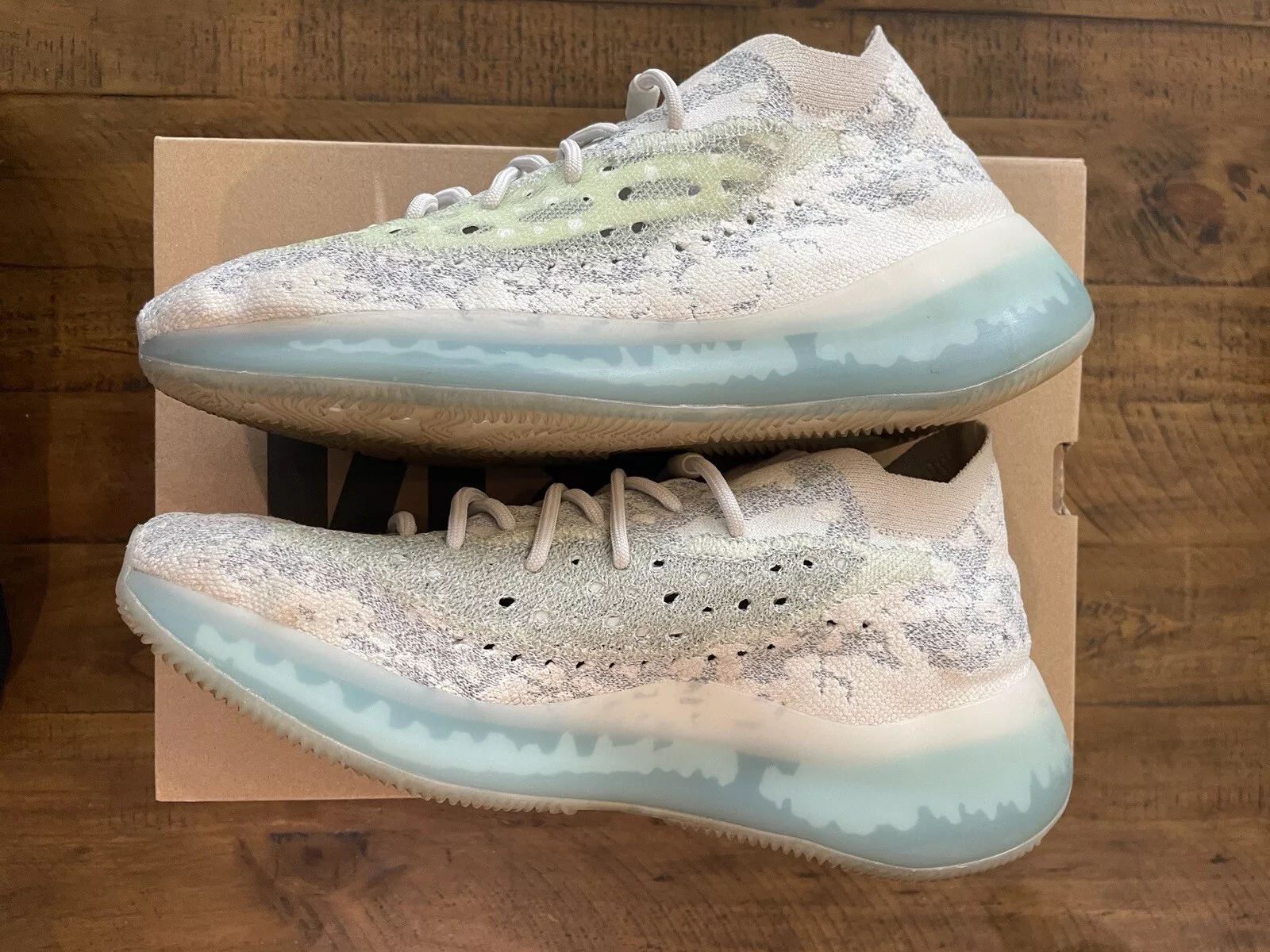 AH Adidas Yeezy Boost 380 Mist Blue Gray White review Andrew 01