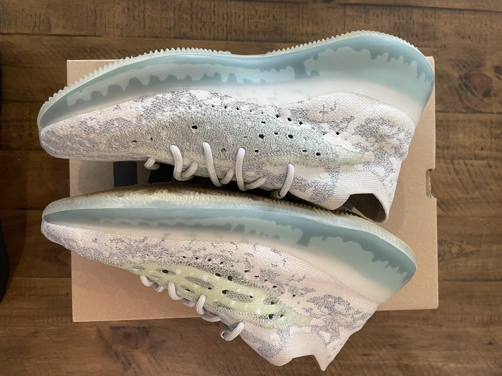 AH Adidas Yeezy Boost 380 Mist Blue Gray White review Andrew 02