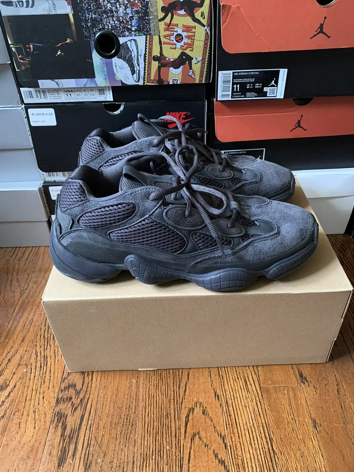 AH Adidas Yeezy 500 Utility Black” review KD 01