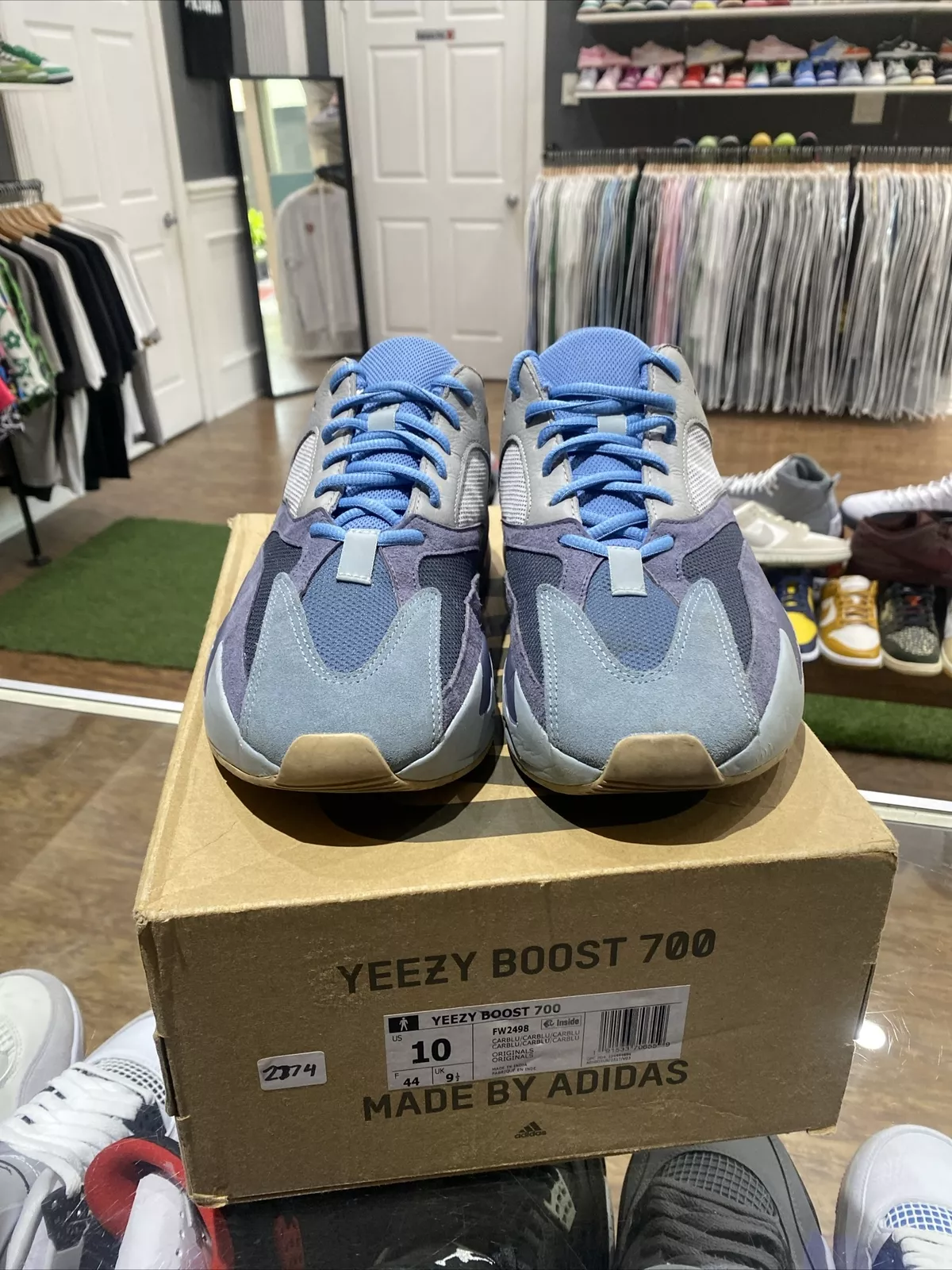 OG Adidas Yeezy Boost 700 Carbon Blue Real Boost review Kel Gar 01