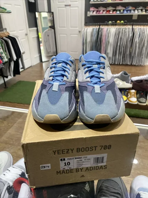 OG Adidas Yeezy Boost 700 Carbon Blue Real Boost review 