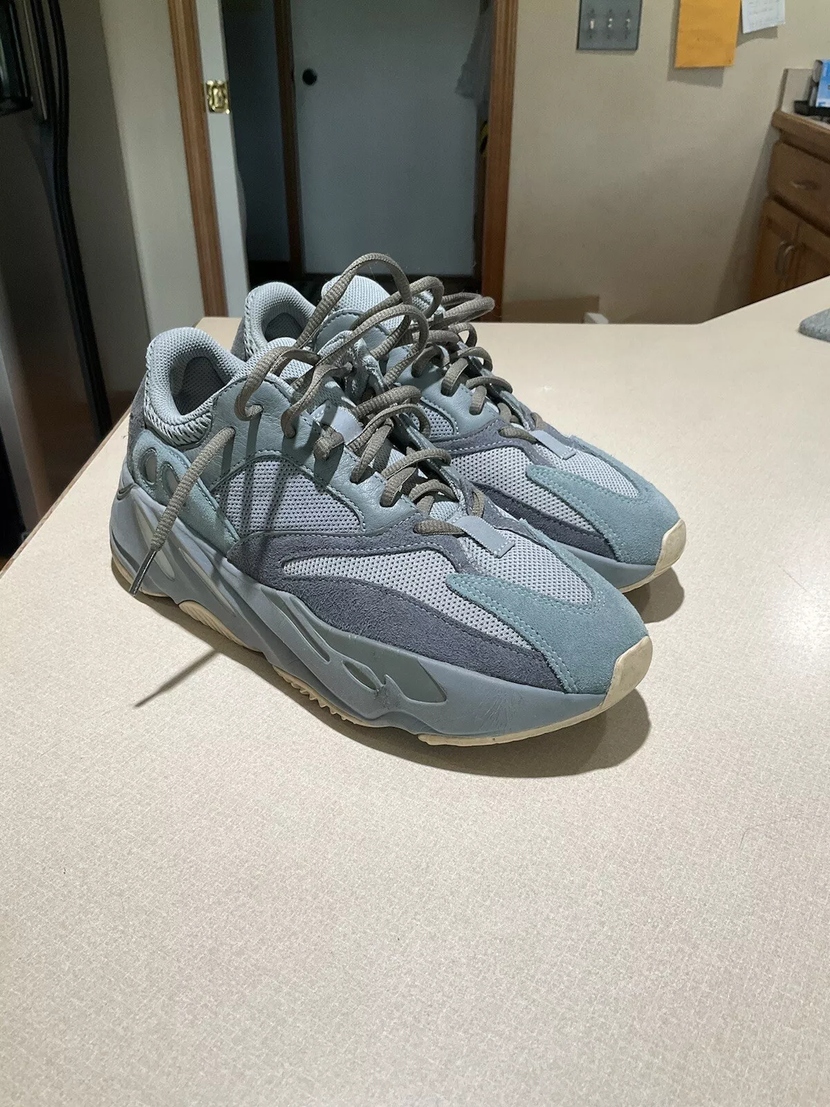 S2 Adidas Yeezy Boost 700 Teal Blue Real Boost review Emily 01