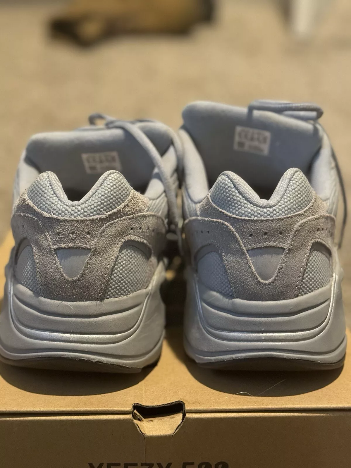 S2 Adidas Yeezy Boost 700 V2 “Hospital Blue”Real Boost review Samantha 01