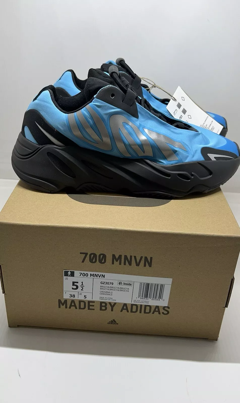S2 Adidas Yeezy Boost 700 MNVN Bright Cyan review SBrown 01