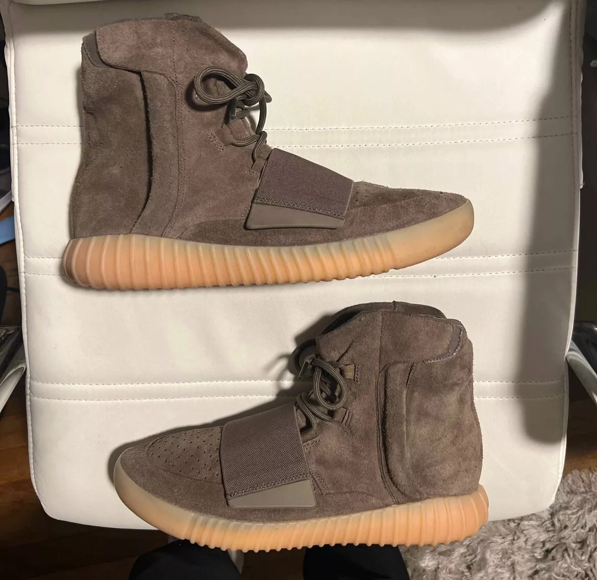 Adidas Yeezy Boost 750 Noctilucen review Shoe real..Box perfect..DS Perfect 01