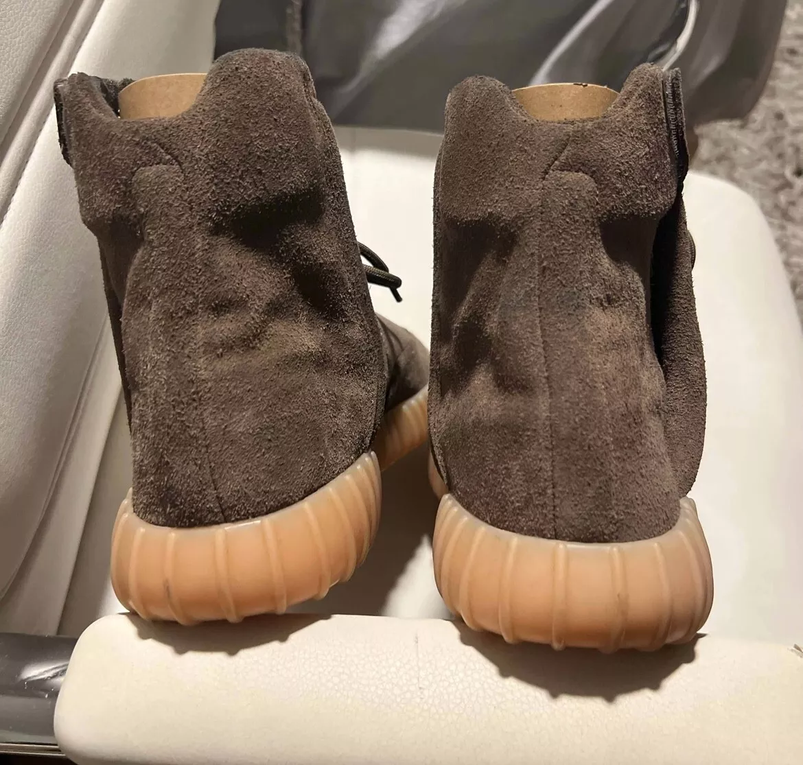 Adidas Yeezy Boost 750 Noctilucen review Shoe real..Box perfect..DS Perfect 02