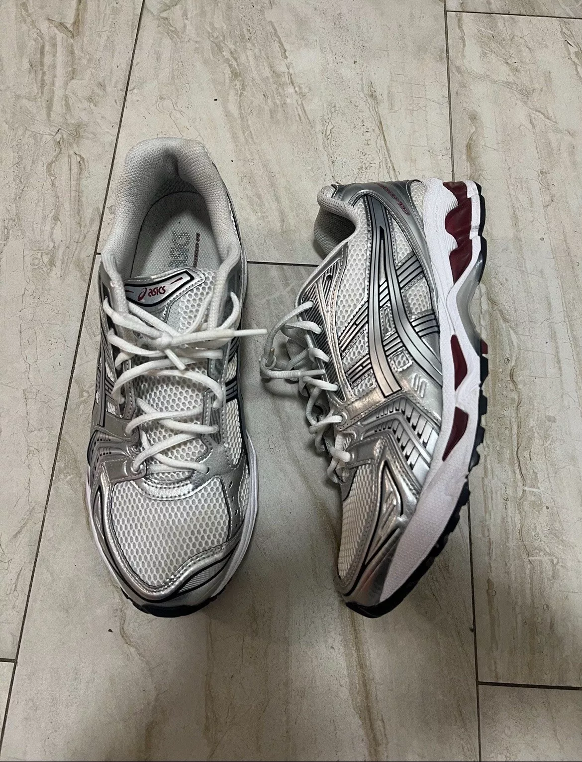 Asics Gel Kayano 14 'Pure Silver Red' review Carnegie girl 01