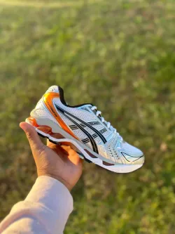 Asics Gel Kayano 14 'Silver Piquant Orange' review Irma