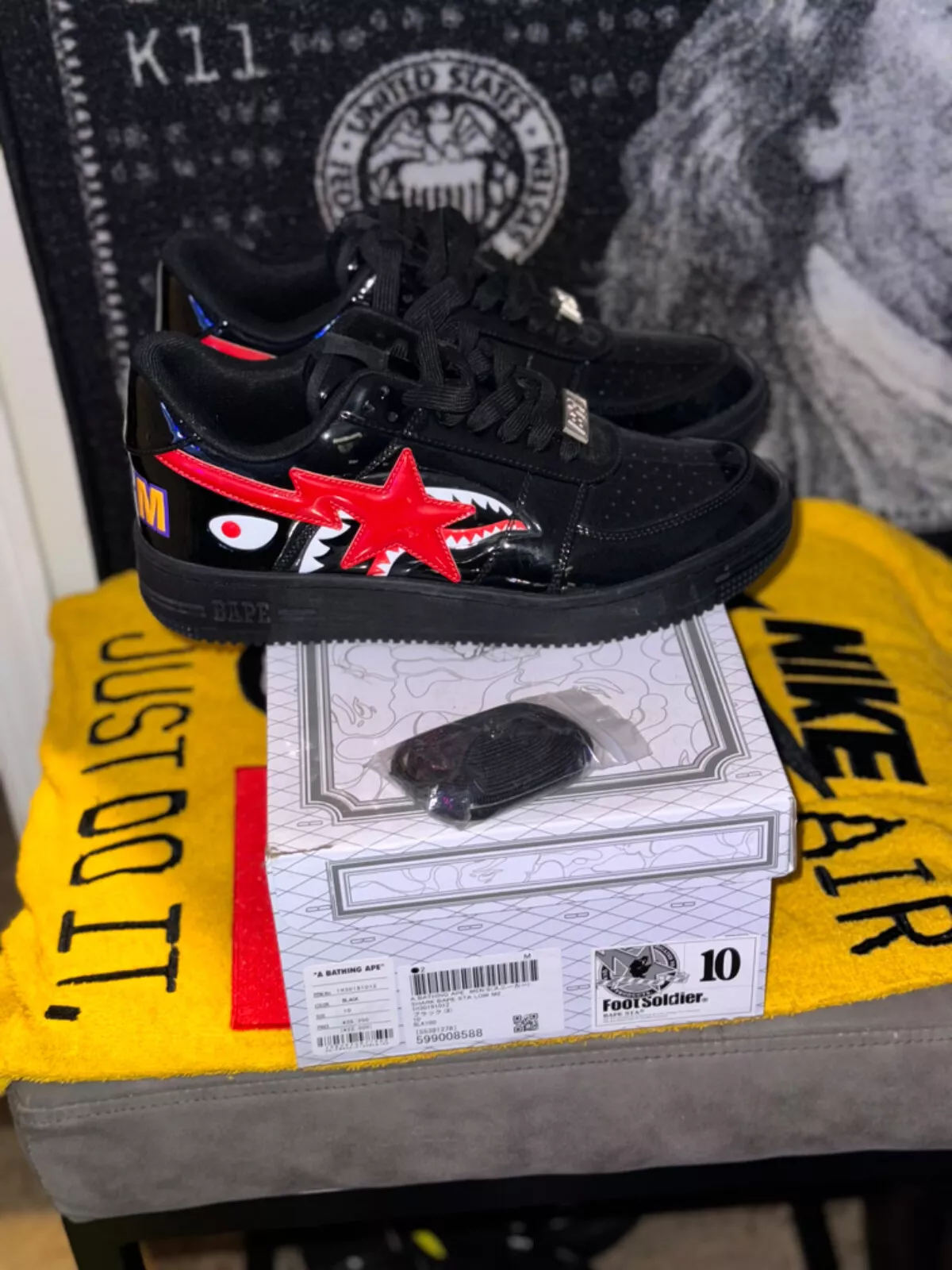 BP A Bathing Ape Bape Sta Low Black Shark review Jacky 02